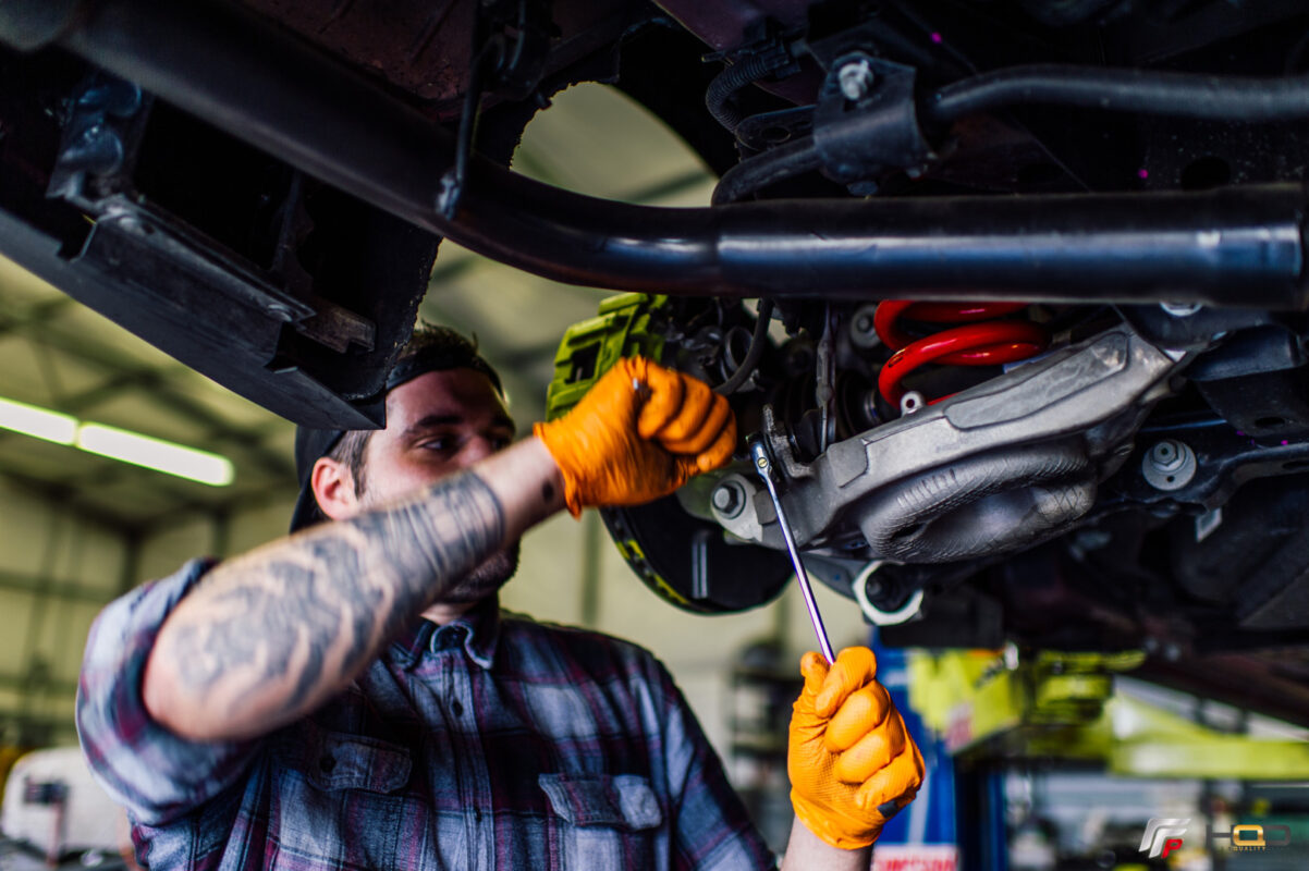 FI Our first in person customer gets KSPORT USA coilovers for his 2015 Ford Mustang GT 16