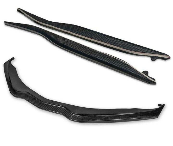 EOS 2014-2019 Chevrolet Corvette C7 Carbon Fiber Stage 2/3 Front Splitter & Side Skirts