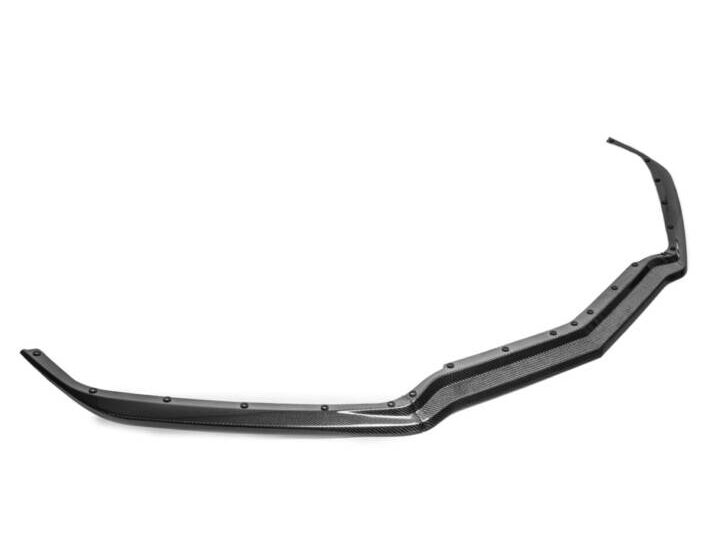 EOS 2020-2024 Chevrolet Corvette C8 Z51 Style Hydro-Dipped Carbon Fiber Front Splitter Lip (3 Piece Version)