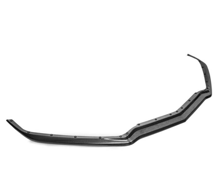 EOS 2020-2024 Chevrolet Corvette C8 Z51 Style Hydro-Dipped Carbon Fiber Front Splitter Lip (3 Piece Version)