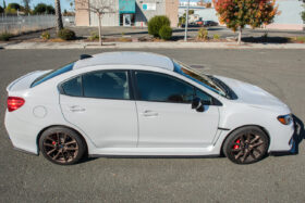 Extreme Online Store EOS Subaru WRX STi JDM CS Style Carbon Fiber Front Lip Splitter & Side Skirts - Image 2