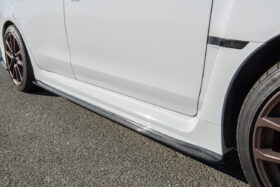 Extreme Online Store EOS Subaru WRX STi JDM CS Style Carbon Fiber Front Lip Splitter & Side Skirts - Image 4