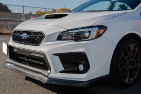 Extreme Online Store EOS Subaru WRX STi JDM CS Style Carbon Fiber Front Lip Splitter - Image 2