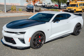 EOS 2016-2018 Chevrolet Camaro SS ZL1 1LE Conversion Glossy Black Front Splitter & Side Skirts - Image 1
