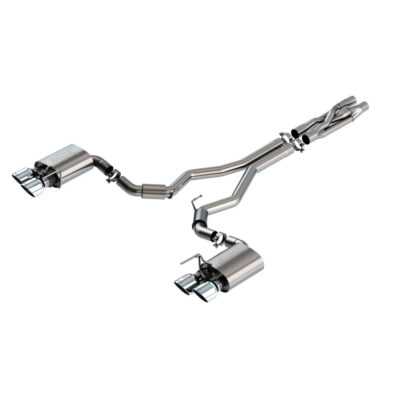 Borla 2020-2023 Ford Mustang Shelby GT500 ATAK Cat-Back Exhaust System - Chrome Tips