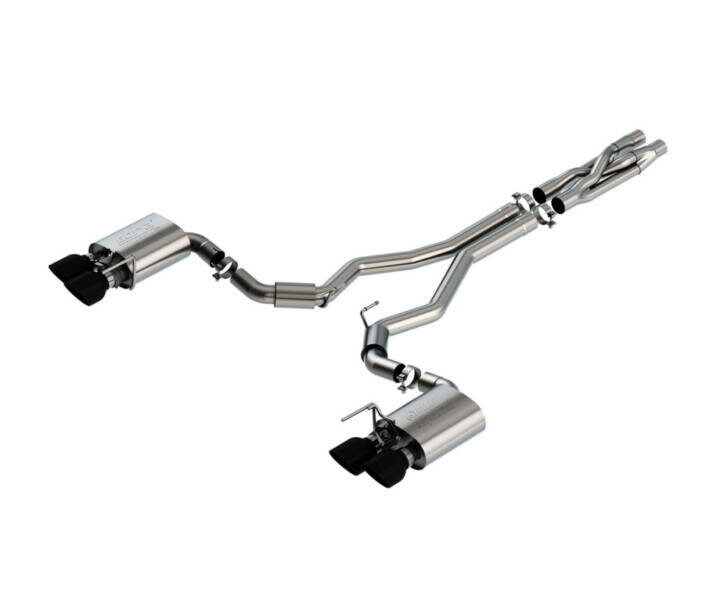 Borla 2020-2022 Ford Mustang Shelby GT500 ATAK Cat-Back Exhaust System – Black Chrome Tips