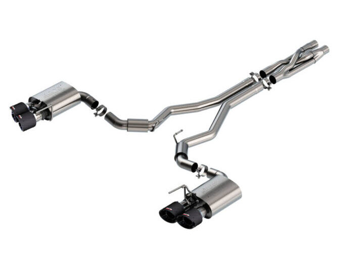 Borla 2020-2022 Ford Mustang Shelby GT500 ATAK Cat-Back Exhaust System – Carbon Fiber Tips
