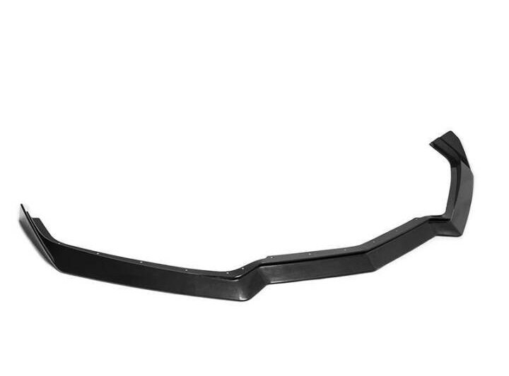EOS 2020-2024 Chevrolet Corvette C8 5VM Style Front Splitter Lip (Unpainted) Plastic Black