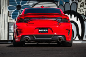 MBRP 2015-2021 Dodge Charger 5.7L 6.2L 6.4L T304 Stainless Steel Street Profile 3" Cat-Back Exhaust with Dual Carbon Fiber Tips - Image 6