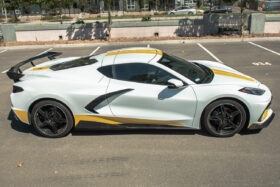 EOS 2020-2024 Chevrolet Corvette C8 5VM Carbon Fiber Front Lip Side Skirts & Rear High Wing Kit - Image 4
