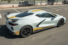 EOS 2020-2024 Chevrolet Corvette C8 5VM Carbon Fiber Front Lip Side Skirts & Rear High Wing Kit - Image 5