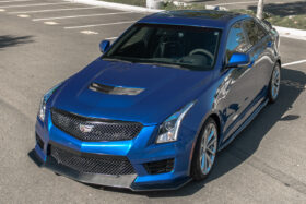 EOS 2016-2019 Cadillac ATS-V Carbon Fiber Extended Front Splitter - Image 3