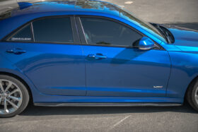 EOS 2016-2019 Cadillac ATS-V  Front Splitter Lip & Side Skirts -Carbon Fiber - Image 2