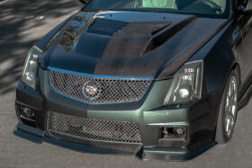 EOS 2009-2015 Cadillac CTS-V Carbon Fiber Front Splitter Lip & Side Skirts - Image 2