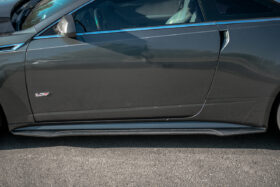 EOS 2009-2015 Cadillac CTS-V Carbon Fiber Front Splitter Lip & Side Skirts - Image 3