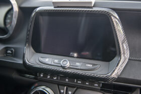 EOS 2016-2024 Chevrolet Camaro Carbon Fiber Dash Panel Radio Trim Surround Cover - Image 1