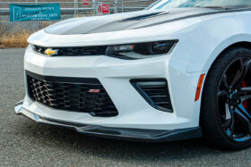 EOS 2016-2018 Chevrolet Camaro Hydro-Dipped Carbon Fiber Front Splitter - Image 3