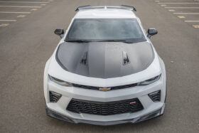 EOS 2016-2021 Chevrolet Camaro | ZL1 Style Carbon Fiber Front Lip Side Skirts & 1LE Rear High Wing - Image 4