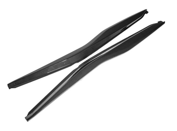 EOS 2014-2019 Chevrolet Corvette C7 Z06 Style Hydro-Dipped Carbon Fiber Side Skirts