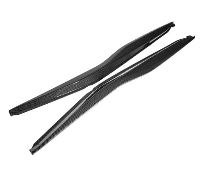 EOS  2014-2019 Chevrolet Corvette C7 Z06 Style Hydro-Dipped Carbon Fiber Side Skirts