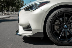 Extreme Online Store EOS Infiniti Q60 Carbon Fiber Front Lip Splitter - Image 3