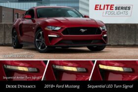 Diode Dynamics 2018-2022 Ford Mustang Elite Series Signal Light + Fog Lamp (White) - Image 4