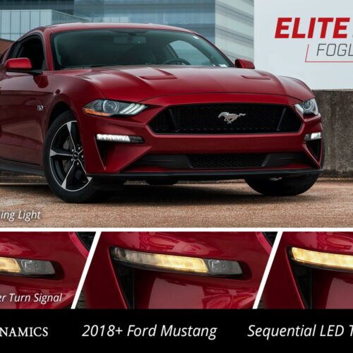 Diode Dynamics 2018 2021 Ford Mustang Elite Series Combination Fog Lamp White 2