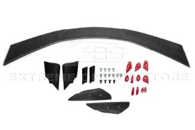 EOS 2020-2024 Chevrolet Corvette C8 Carbon Fiber Wickerbill Rear Spoiler High Wing - Image 1