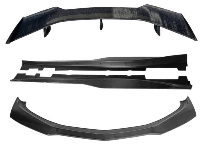 EOS 2016-2021 Chevrolet Camaro | ZL1 Style Carbon Fiber Front Lip Side Skirts & 1LE Rear High Wing