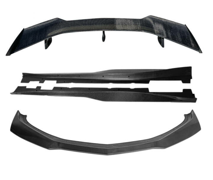 EOS 2016-2021 Chevrolet Camaro | ZL1 Style Carbon Fiber Front Lip Side Skirts & 1LE Rear High Wing