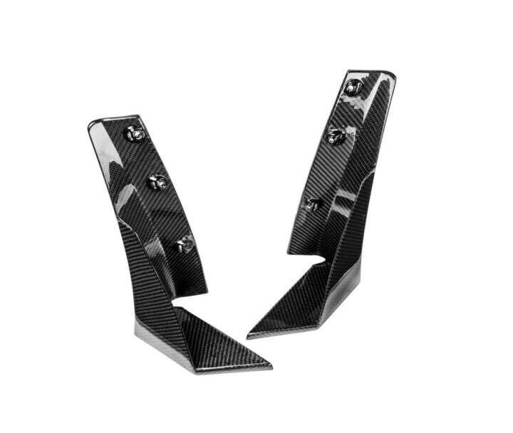 EOS 2014-2019 Chevrolet Corvette C7 Z06 Stage 3 Carbon Fiber Front Splitter Side Winglet Extensions