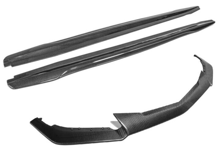 EOS 2016-2019 Cadillac ATS-V Front Splitter Lip & Side Skirts -Carbon Fiber