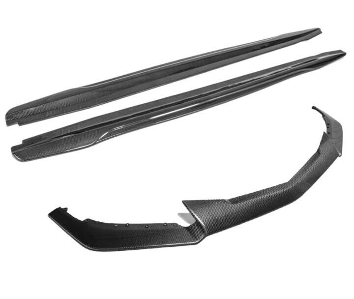 EOS 2016-2019 Cadillac ATS-V Front Splitter Lip & Side Skirts -Carbon Fiber