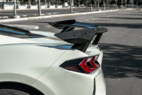 EOS 2020-2024 Chevrolet Corvette C8 Carbon Flash Wickerbill Rear Spoiler High Wing - Image 1