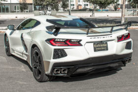 EOS 2020-2024 Chevrolet Corvette C8 Carbon Flash Wickerbill Rear Spoiler High Wing - Image 7