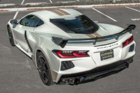 EOS 2020-2024 Chevrolet Corvette C8 Carbon Flash Wickerbill Rear Spoiler High Wing - Image 4