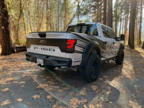 AlphaRex 2015-2020 Ford F-150 PRO-Series LED Jet Black Rear Tail Lights - Image 1