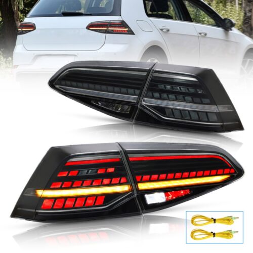 Vland 2013-2019 Volkswagen Golf 7 MK7 MK7.5 LED Smoked Taillights