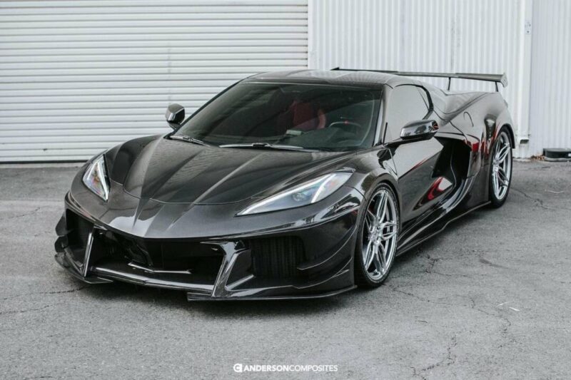 Anderson Composite 2020-2024 Chevrolet Corvette C8 Carbon Fiber Wide-Track Package Body Kit