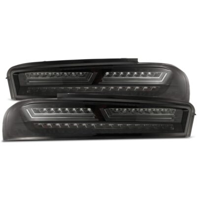 AlphaRex 2016-2018 Chevrolet Camaro PRO-Series LED Jet Black Rear Tail Lights