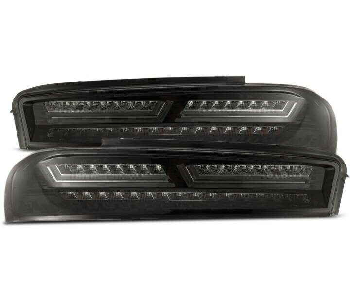 AlphaRex 2016-2018 Chevrolet Camaro PRO-Series LED Jet Black Rear Tail Lights