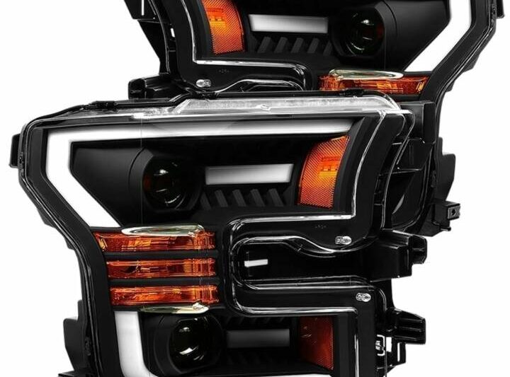 AlphaRex 2015-2020 Ford F-150 / Raptor PRO-Series Projector Black Headlights