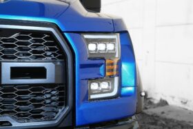 AlphaRex 2015-2020 Ford F-150 / Raptor NOVA-Series LED Projector Chrome Headlights - Image 1