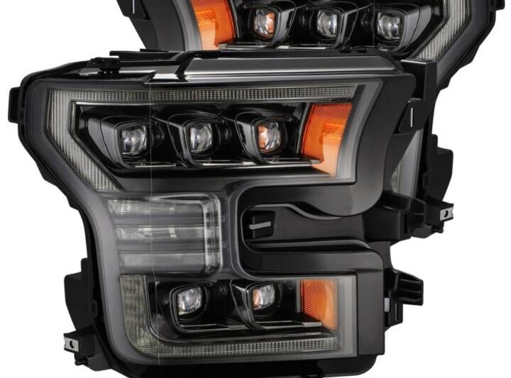 AlphaRex 2015-2020 Ford F-150 / Raptor NOVA-Series LED Projector Alpha Black Headlights