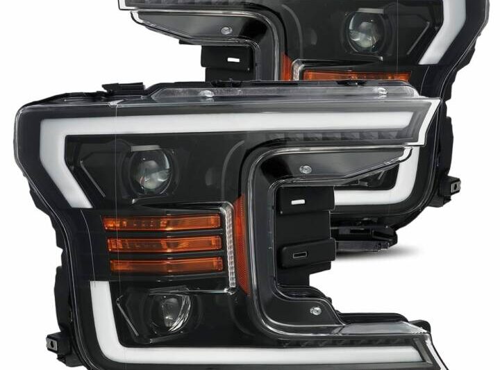 AlphaRex 2018-2020 Ford F-150 Pro-Series Jet Black Headlights