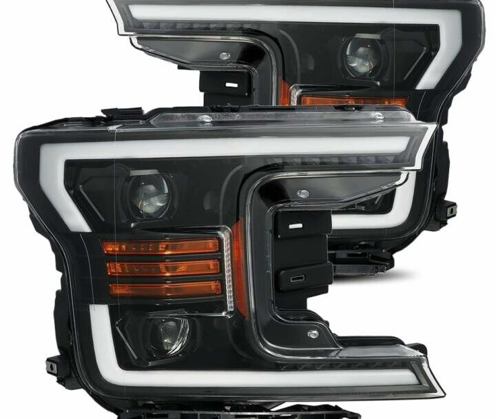 AlphaRex 2018-2020 Ford F-150 Pro-Series Jet Black Headlights