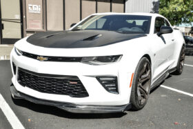 EOS 2016-2021 Chevrolet Camaro SS RS T6 Carbon Fiber Front Splitter Lip & Side Skirts - Image 1