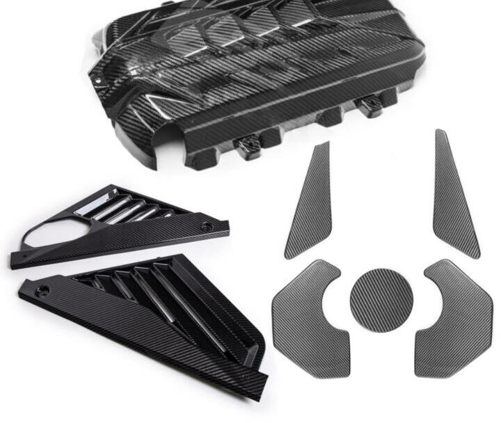 EOS 2020-2024 Chevrolet Corvette C8 Carbon Fiber Engine Bay Appearance Package