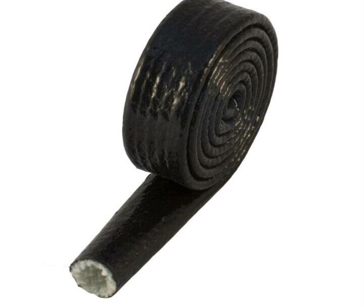 Vulcan Fire Sleeve, Fire Braid Flame Shield 3/8 X 1ft 6AN - Black
