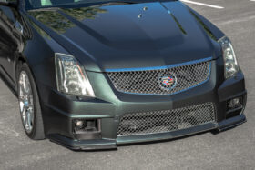 EOS 2009-2015 Cadillac CTS-V Carbon Fiber Front Splitter Lip Corners - Image 1